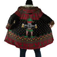 The Beer Lover Elf Christmas Cloak Xmas Holiday Patterns - Wonder Print Shop