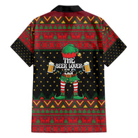 The Beer Lover Elf Christmas Hawaiian Shirt Xmas Holiday Patterns - Wonder Print Shop