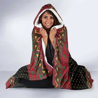 The Beer Lover Elf Christmas Hooded Blanket Xmas Holiday Patterns - Wonder Print Shop