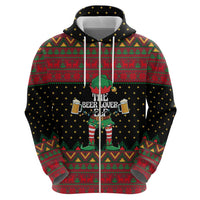 The Beer Lover Elf Christmas Hoodie Xmas Holiday Patterns - Wonder Print Shop