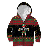 The Beer Lover Elf Christmas Kid Hoodie Xmas Holiday Patterns - Wonder Print Shop