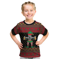 The Beer Lover Elf Christmas Kid T Shirt Xmas Holiday Patterns - Wonder Print Shop