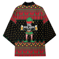The Beer Lover Elf Christmas Kimono Xmas Holiday Patterns - Wonder Print Shop