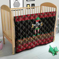 The Beer Lover Elf Christmas Quilt Xmas Holiday Patterns - Wonder Print Shop