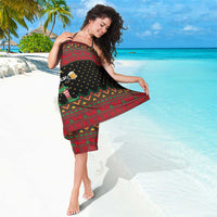 The Beer Lover Elf Christmas Sarong Xmas Holiday Patterns - Wonder Print Shop