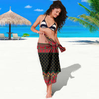 The Beer Lover Elf Christmas Sarong Xmas Holiday Patterns - Wonder Print Shop