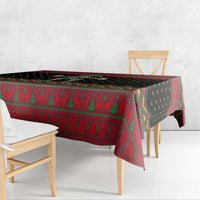 The Beer Lover Elf Christmas Tablecloth Xmas Holiday Patterns - Wonder Print Shop