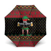 The Beer Lover Elf Christmas Umbrella Xmas Holiday Patterns - Wonder Print Shop