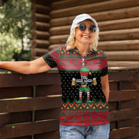 The Beer Lover Elf Christmas Women Polo Shirt Xmas Holiday Patterns - Wonder Print Shop