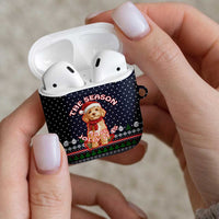 The Season To Be Jolly Goldendoodle Christmas AirPods Case Xmas Holiday Patterns - Wonder Print Shop