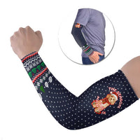 The Season To Be Jolly Goldendoodle Christmas Arm Sleeves Xmas Holiday Patterns - Wonder Print Shop