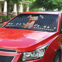 The Season To Be Jolly Goldendoodle Christmas Auto Sun Shade Xmas Holiday Patterns - Wonder Print Shop