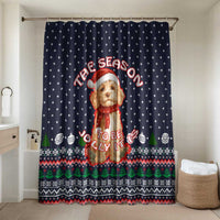 The Season To Be Jolly Goldendoodle Christmas Bathroom Set Xmas Holiday Patterns - Wonder Print Shop