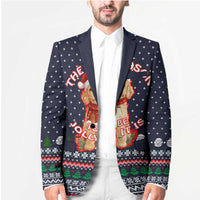 The Season To Be Jolly Goldendoodle Christmas Blazer Xmas Holiday Patterns - Wonder Print Shop