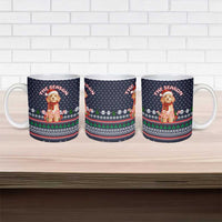 The Season To Be Jolly Goldendoodle Christmas Ceramic Mug Xmas Holiday Patterns - Wonder Print Shop