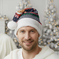 The Season To Be Jolly Goldendoodle Christmas Santa Hat Xmas Holiday Patterns - Wonder Print Shop