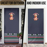 The Season To Be Jolly Goldendoodle Christmas Door Cover Xmas Holiday Patterns - Wonder Print Shop