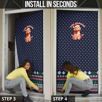 The Season To Be Jolly Goldendoodle Christmas Door Cover Xmas Holiday Patterns - Wonder Print Shop