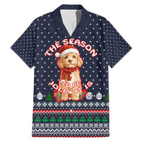 The Season To Be Jolly Goldendoodle Christmas Family Matching Mermaid Dress and Hawaiian Shirt Xmas Holiday Patterns - Wonder Print Shop