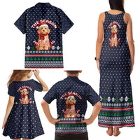 The Season To Be Jolly Goldendoodle Christmas Family Matching Tank Maxi Dress and Hawaiian Shirt Xmas Holiday Patterns - Wonder Print Shop