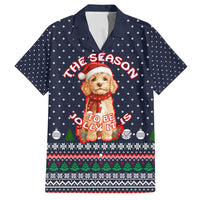 The Season To Be Jolly Goldendoodle Christmas Family Matching Tank Maxi Dress and Hawaiian Shirt Xmas Holiday Patterns - Wonder Print Shop