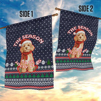 The Season To Be Jolly Goldendoodle Christmas Garden Flag Xmas Holiday Patterns - Wonder Print Shop