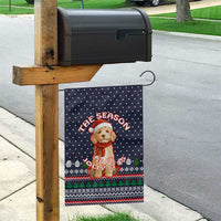 The Season To Be Jolly Goldendoodle Christmas Garden Flag Xmas Holiday Patterns - Wonder Print Shop