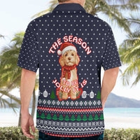 The Season To Be Jolly Goldendoodle Christmas Hawaiian Shirt Xmas Holiday Patterns - Wonder Print Shop