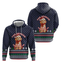 The Season To Be Jolly Goldendoodle Christmas Hoodie Xmas Holiday Patterns - Wonder Print Shop