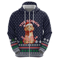 The Season To Be Jolly Goldendoodle Christmas Hoodie Xmas Holiday Patterns - Wonder Print Shop