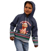 The Season To Be Jolly Goldendoodle Christmas Kid Hoodie Xmas Holiday Patterns - Wonder Print Shop