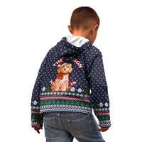 The Season To Be Jolly Goldendoodle Christmas Kid Hoodie Xmas Holiday Patterns - Wonder Print Shop