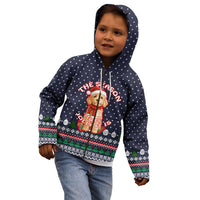 The Season To Be Jolly Goldendoodle Christmas Kid Hoodie Xmas Holiday Patterns - Wonder Print Shop
