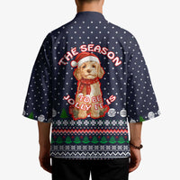 The Season To Be Jolly Goldendoodle Christmas Kimono Xmas Holiday Patterns - Wonder Print Shop