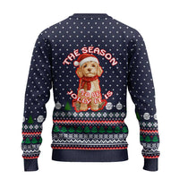 The Season To Be Jolly Goldendoodle Christmas Ugly Christmas Sweater Xmas Holiday Patterns - Wonder Print Shop
