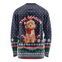 The Season To Be Jolly Goldendoodle Christmas Long Sleeve Shirt Xmas Holiday Patterns - Wonder Print Shop