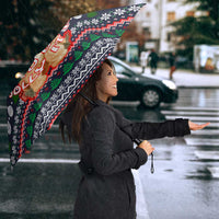 The Season To Be Jolly Goldendoodle Christmas Umbrella Xmas Holiday Patterns - Wonder Print Shop