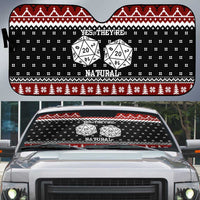 They Are Natural Christmas Auto Sun Shade Xmas Holiday Patterns - Wonder Print Shop