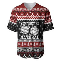 They Are Natural Christmas Baseball Jersey Xmas Holiday Patterns - Wonder Print Shop