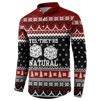 They Are Natural Christmas Button Sweatshirt Xmas Holiday Patterns - Wonder Print Shop