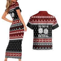 They Are Natural Christmas Couples Matching Short Sleeve Bodycon Dress and Hawaiian Shirt Xmas Holiday Patterns - Wonder Print Shop