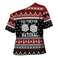 They Are Natural Christmas Cross Shoulder Shirt Xmas Holiday Patterns - Wonder Print Shop