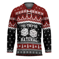 They Are Natural Christmas Hockey Jersey Xmas Holiday Patterns - Wonder Print Shop