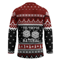 They Are Natural Christmas Hockey Jersey Xmas Holiday Patterns - Wonder Print Shop