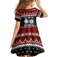 They Are Natural Christmas Kid Short Sleeve Dress Xmas Holiday Patterns - Wonder Print Shop