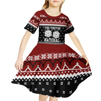 They Are Natural Christmas Kid Short Sleeve Dress Xmas Holiday Patterns - Wonder Print Shop