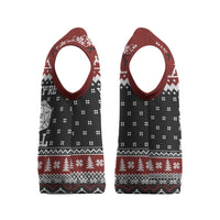 They Are Natural Christmas Knitted V-Neck Vest Xmas Holiday Patterns - Wonder Print Shop