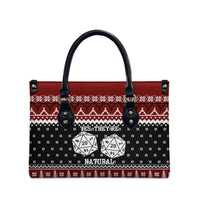 They Are Natural Christmas Leather Bag Xmas Holiday Patterns - Wonder Print Shop