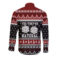 They Are Natural Christmas Long Sleeve Button Shirt Xmas Holiday Patterns - Wonder Print Shop