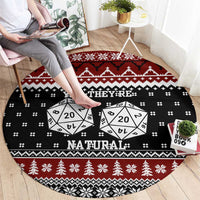 They Are Natural Christmas Round Carpet Xmas Holiday Patterns - Wonder Print Shop